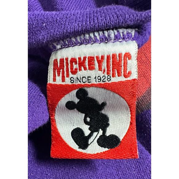 Disney World 25th Mickey Mouse Made USA Sweatshirt Purple Size Large Mickey Inc - Picture 4 of 6